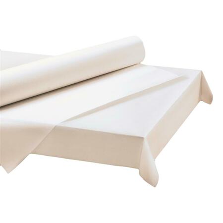 HOFFMASTER 260045 PEC 40 in. x300 ft. Paper Roll Table Cover, White 260045  (PEC)
